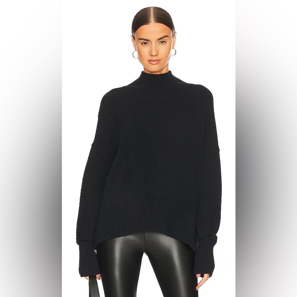 Free People Vancouver Turtleneck Top in
Black